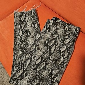 Paige Hoxton Slim Snakeskin Jeans